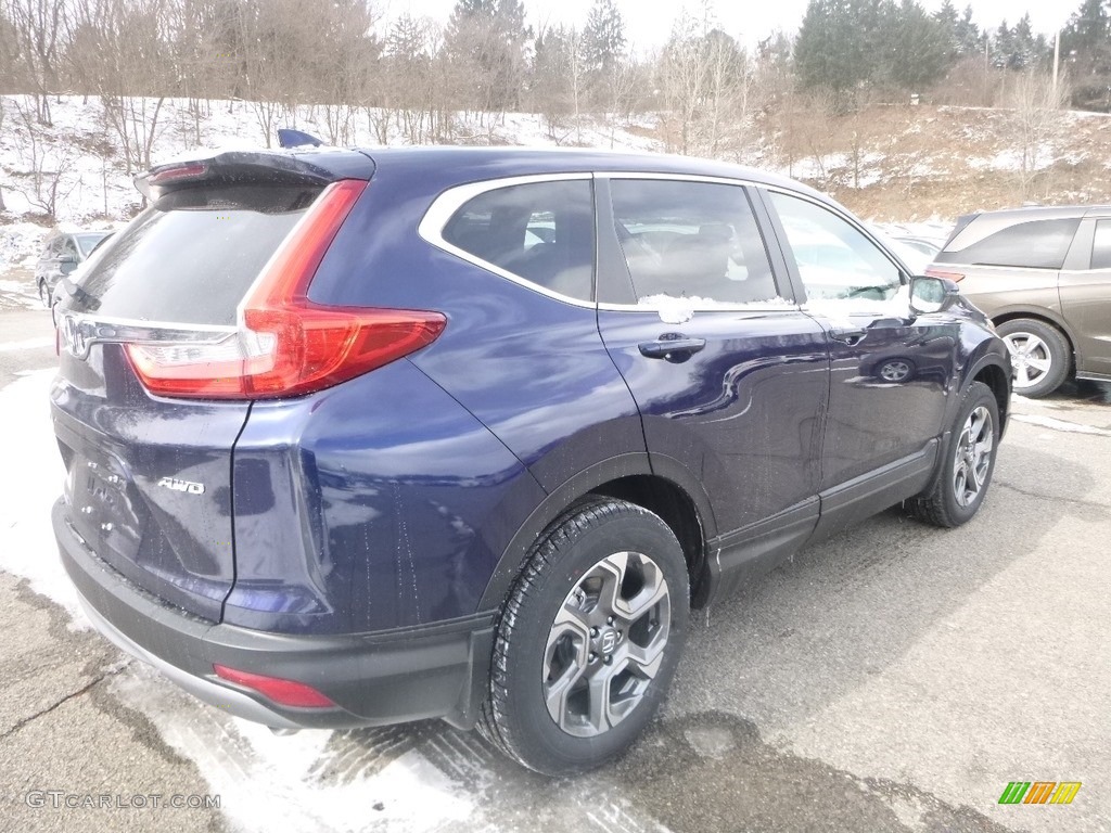 2019 CR-V EX AWD - Obsidian Blue Pearl / Gray photo #4