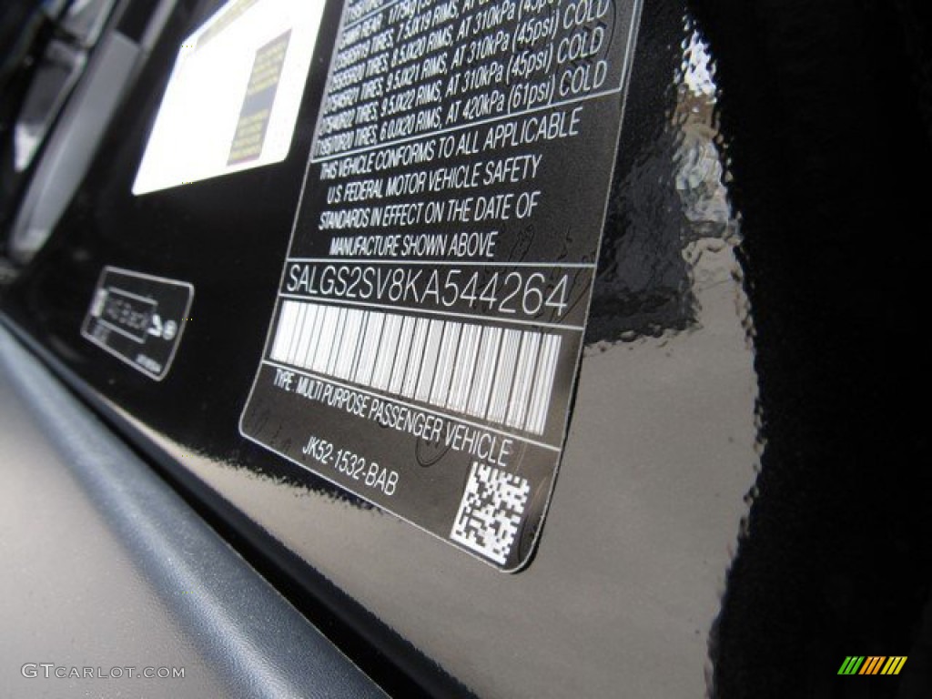 2019 Range Rover HSE - Santorini Black Metallic / Ebony/Ebony photo #41