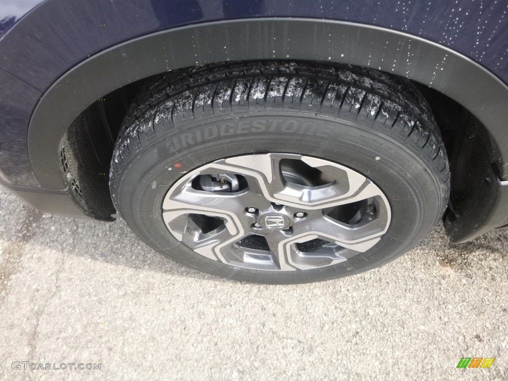 2019 CR-V EX AWD - Obsidian Blue Pearl / Gray photo #7