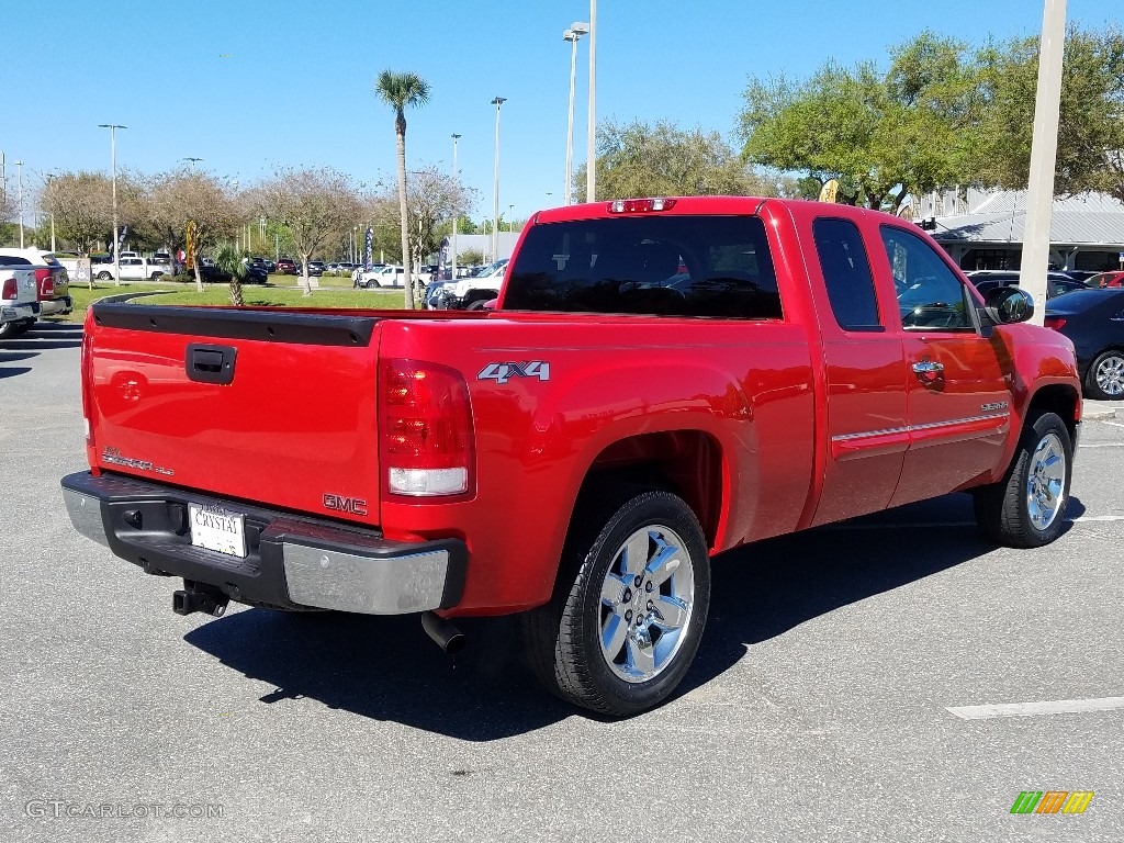 2013 Sierra 1500 SLE Extended Cab 4x4 - Fire Red / Ebony photo #5