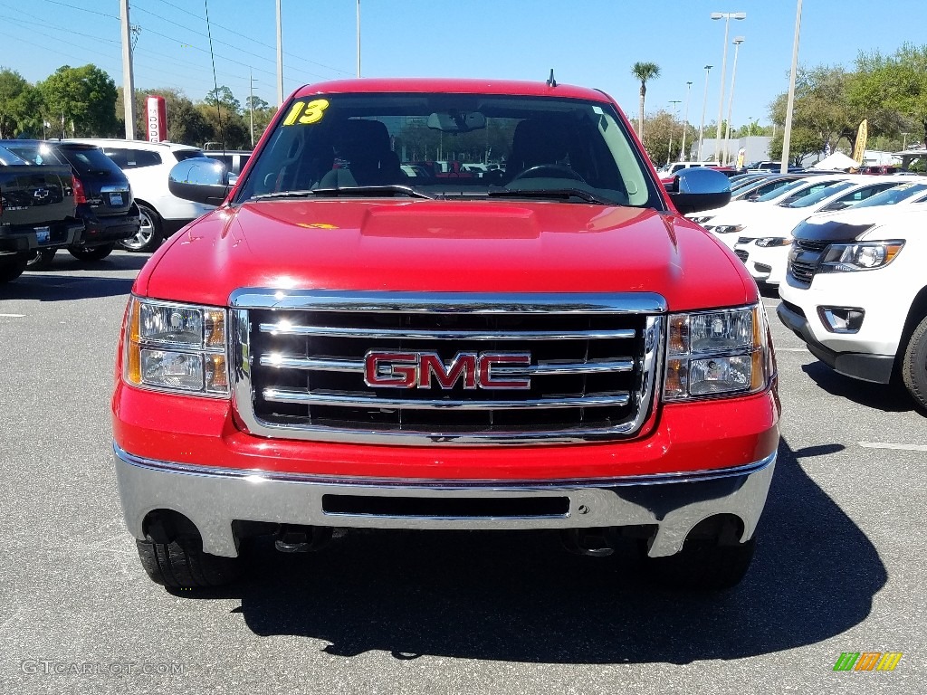 2013 Sierra 1500 SLE Extended Cab 4x4 - Fire Red / Ebony photo #8
