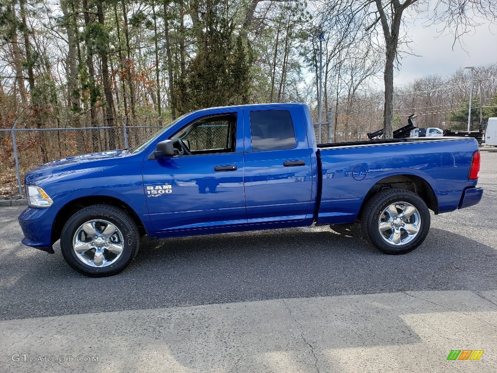 2019 1500 Classic Express Quad Cab 4x4 - Blue Streak Pearl / Black photo #3