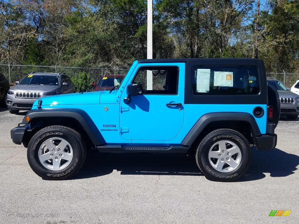 2017 Wrangler Sport 4x4 - Chief Blue / Black photo #2