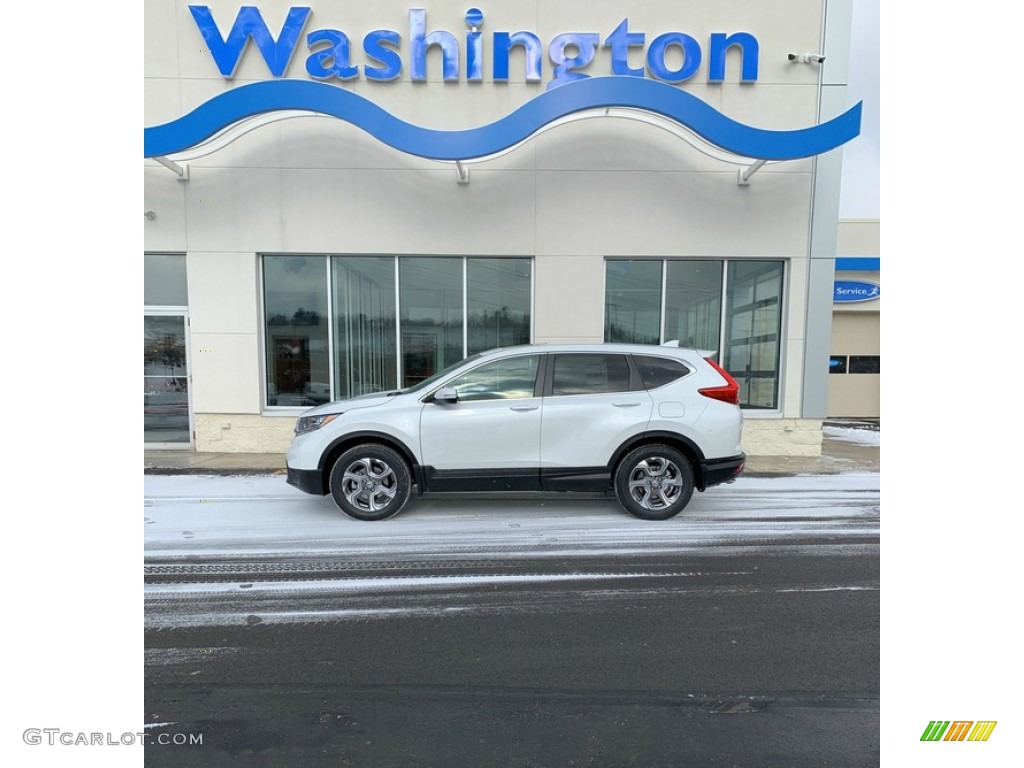 2019 CR-V EX AWD - Platinum White Pearl / Black photo #1