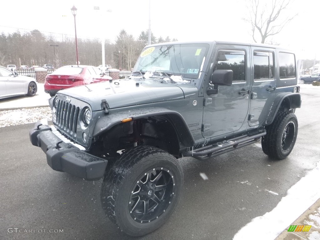 2015 Wrangler Unlimited Sport 4x4 - Anvil / Black photo #5