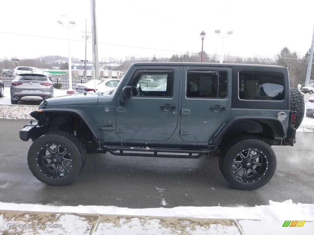 2015 Wrangler Unlimited Sport 4x4 - Anvil / Black photo #6