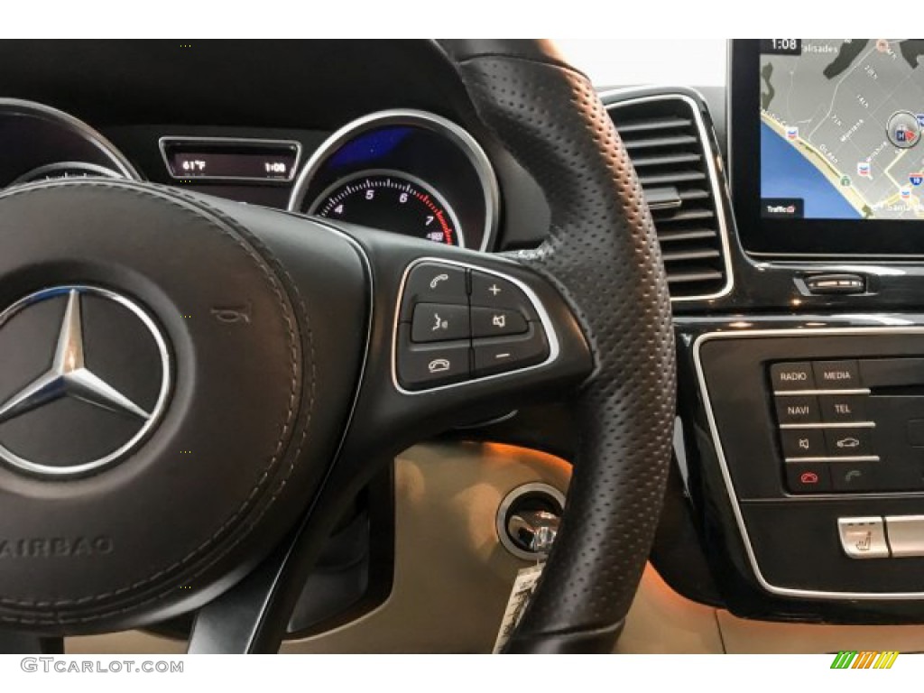 2017 Mercedes-Benz GLS 450 4Matic Ginger Beige/Black Steering Wheel Photo #132245158