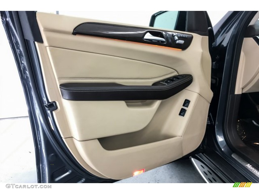 2017 Mercedes-Benz GLS 450 4Matic Ginger Beige/Black Door Panel Photo #132245173