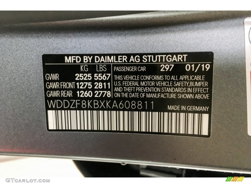 2019 E AMG 63 S 4Matic Sedan - designo Selenite Grey Magno (Matte) / Black photo #11