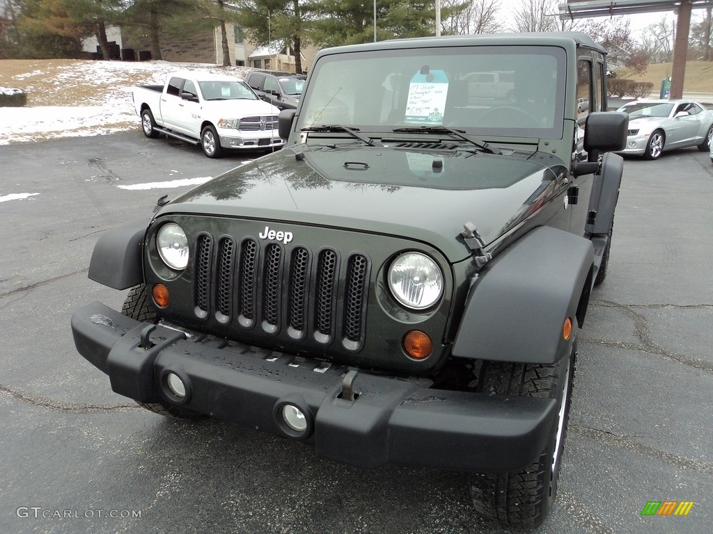 2010 Wrangler Unlimited Sport 4x4 - Natural Green Pearl / Dark Slate Gray/Medium Slate Gray photo #2