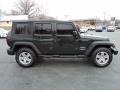 2010 Natural Green Pearl Jeep Wrangler Unlimited Sport 4x4  photo #4