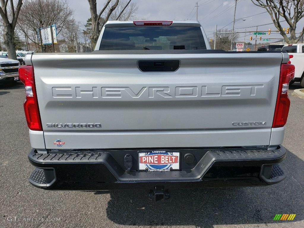 2019 Silverado 1500 Custom Z71 Trail Boss Double Cab 4WD - Silver Ice Metallic / Jet Black photo #5