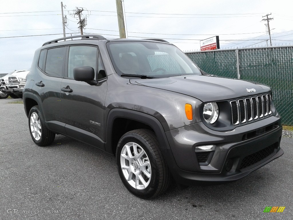 2019 Renegade Sport 4x4 - Granite Crystal Metallic / Black/Sandstorm photo #4