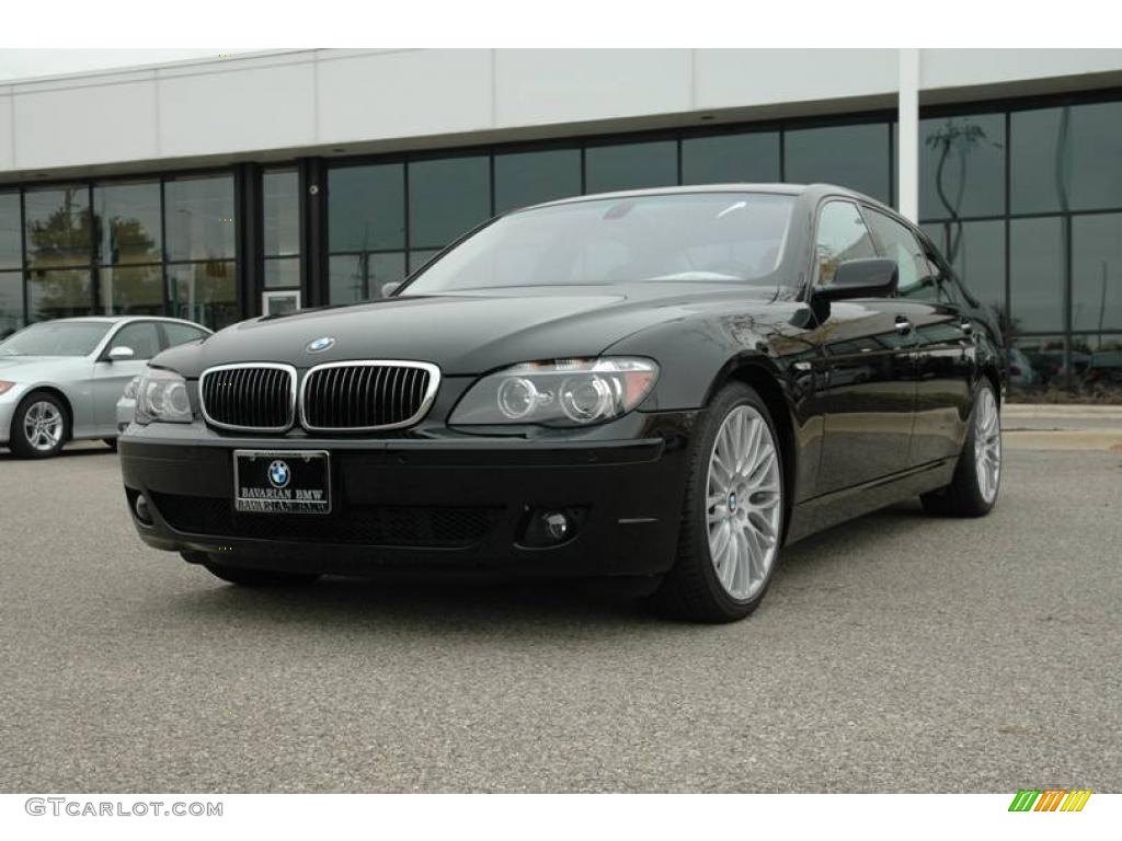 2008 7 Series 750Li Sedan - Jet Black / Black photo #1