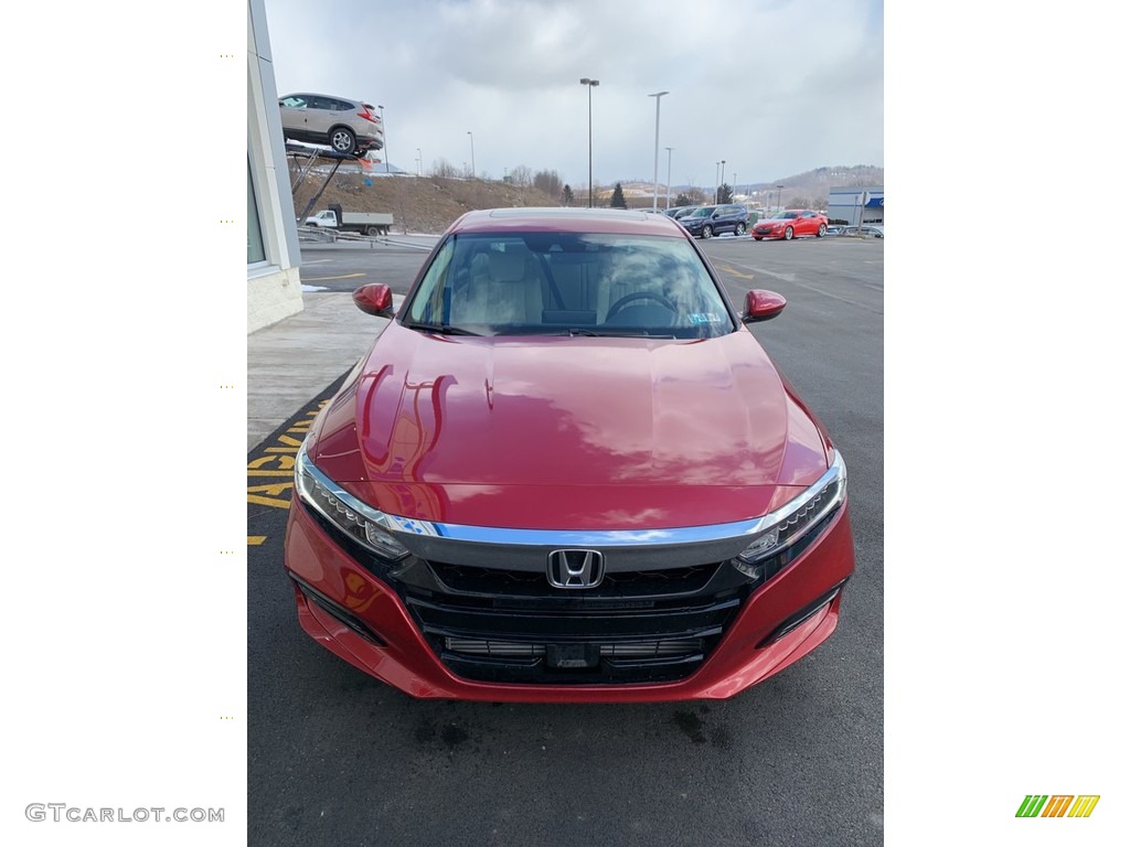 2019 Accord EX-L Sedan - Radiant Red Metallic / Ivory photo #3