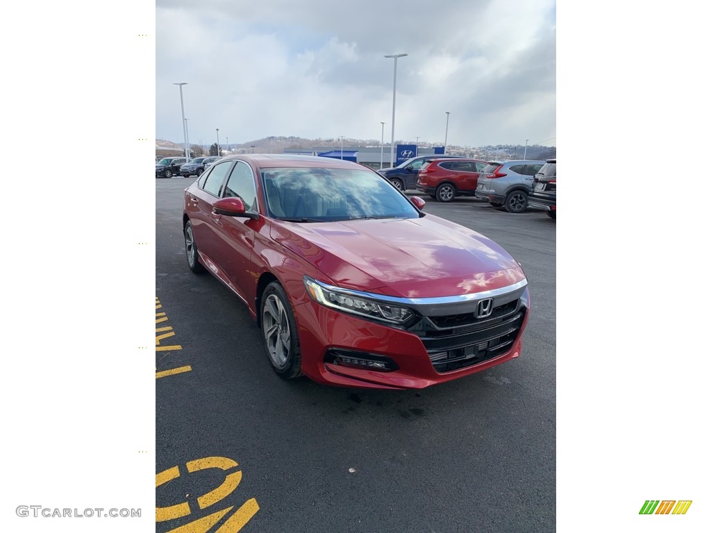2019 Accord EX-L Sedan - Radiant Red Metallic / Ivory photo #4