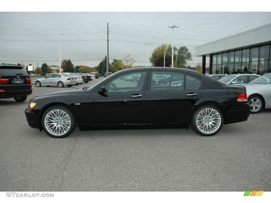 2008 7 Series 750Li Sedan - Jet Black / Black photo #2