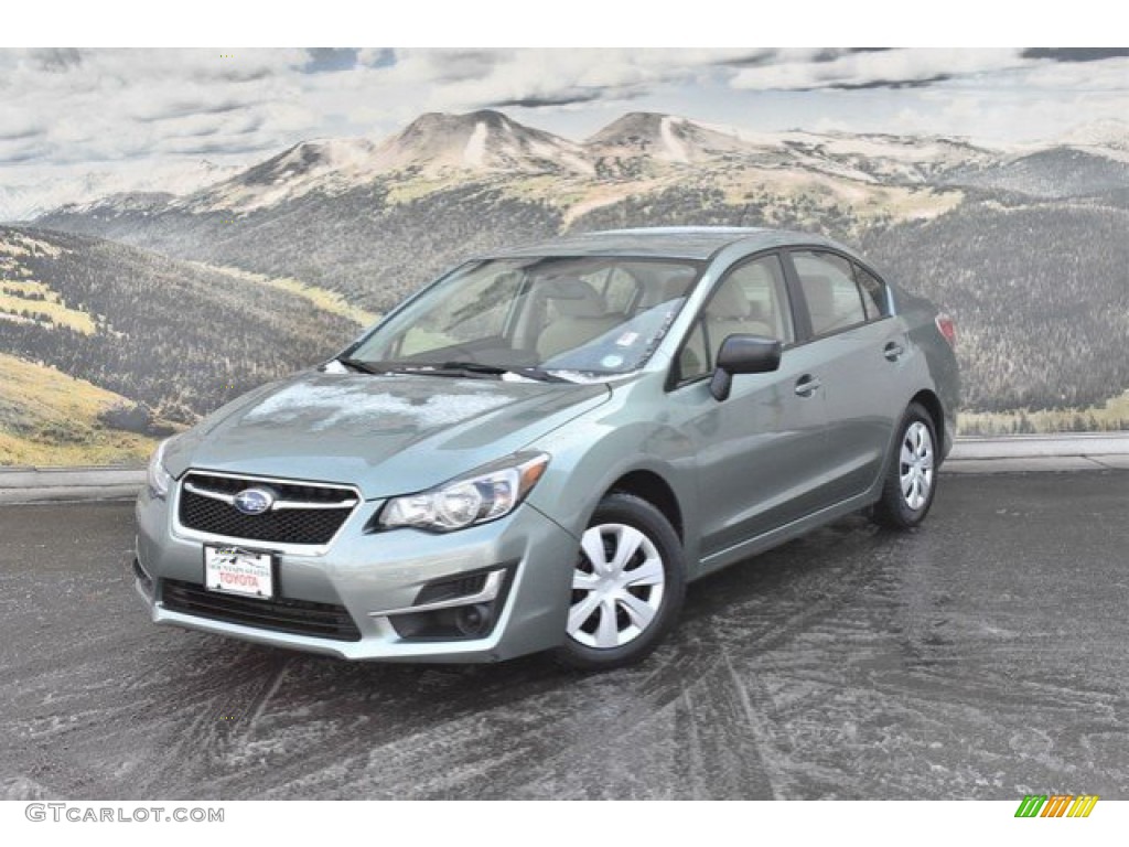 2016 Impreza 2.0i 4-door - Jasmine Green Metallic / Ivory photo #5