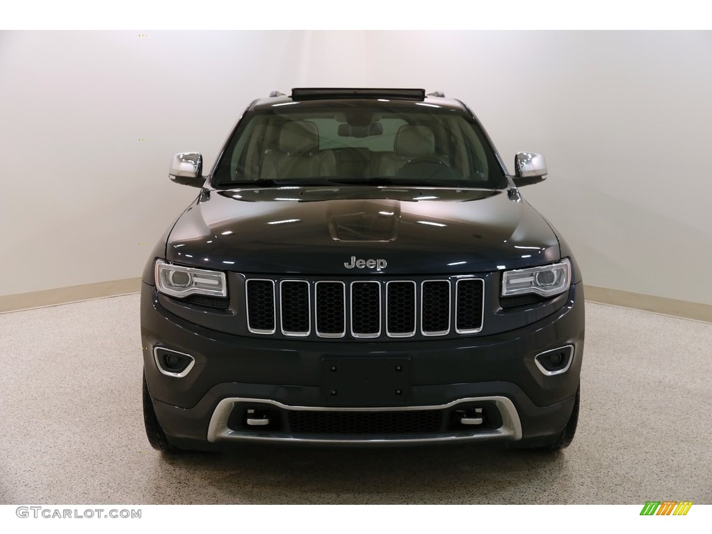 2014 Grand Cherokee Overland 4x4 - Maximum Steel Metallic / Overland Nepal Jeep Brown Light Frost photo #2