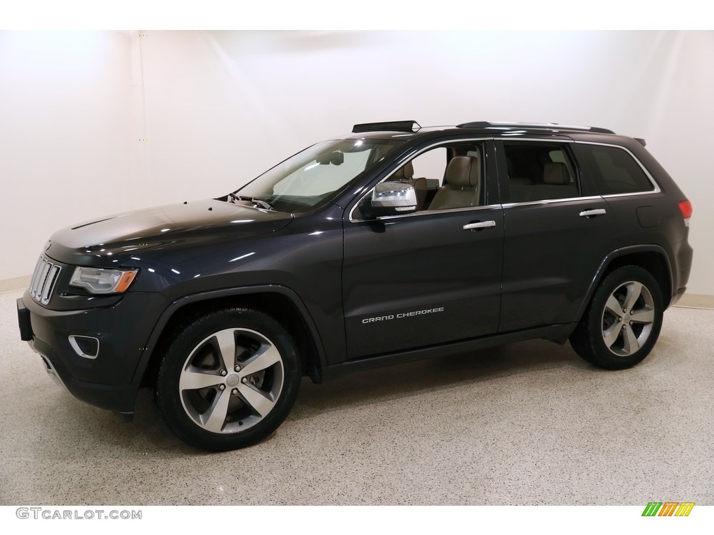 2014 Grand Cherokee Overland 4x4 - Maximum Steel Metallic / Overland Nepal Jeep Brown Light Frost photo #3