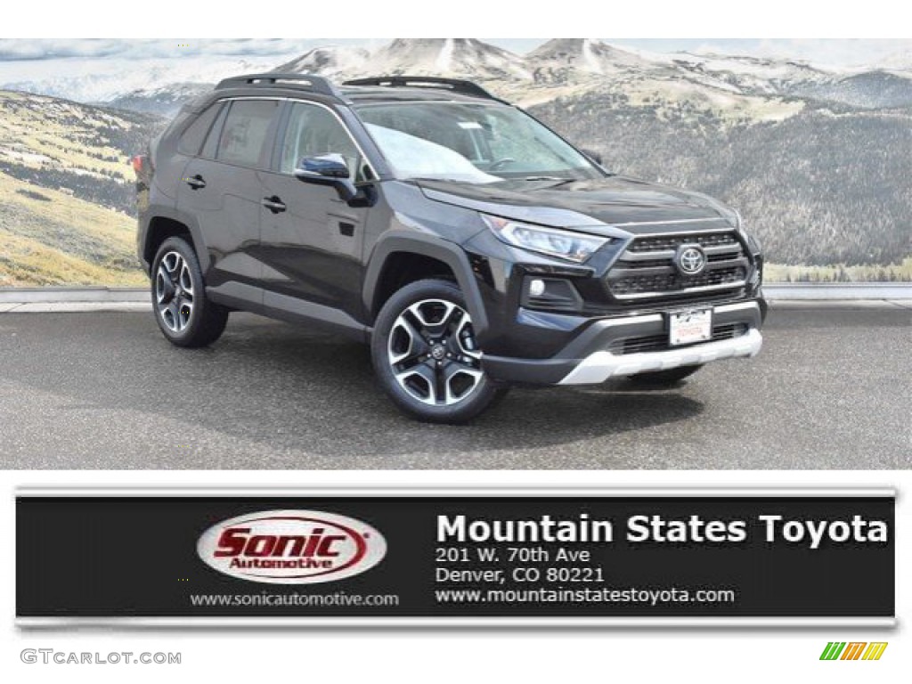 2019 RAV4 Adventure AWD - Midnight Black Metallic / Mocha photo #1