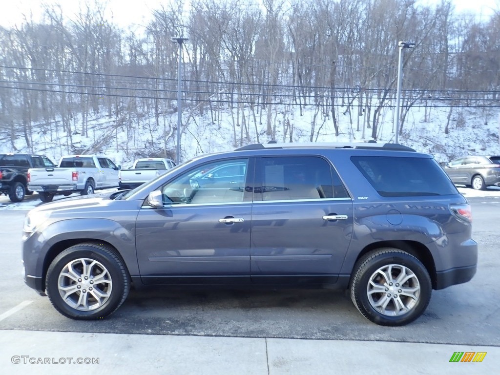 2013 Acadia SLT - Atlantis Blue Metallic / Light Titanium photo #6