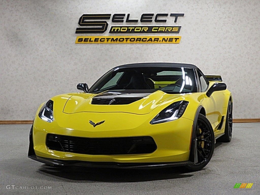 2016 Corvette Z06 Convertible - Corvette Racing Yellow Tintcoat / Jet Black photo #1