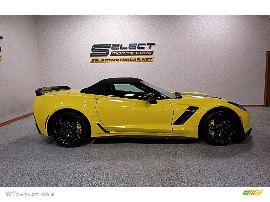 2016 Corvette Z06 Convertible - Corvette Racing Yellow Tintcoat / Jet Black photo #4