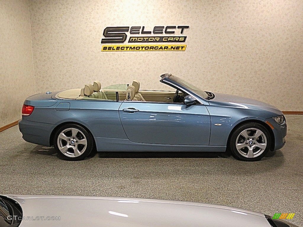 2008 3 Series 328i Convertible - Atlantic Blue Metallic / Cream Beige photo #11