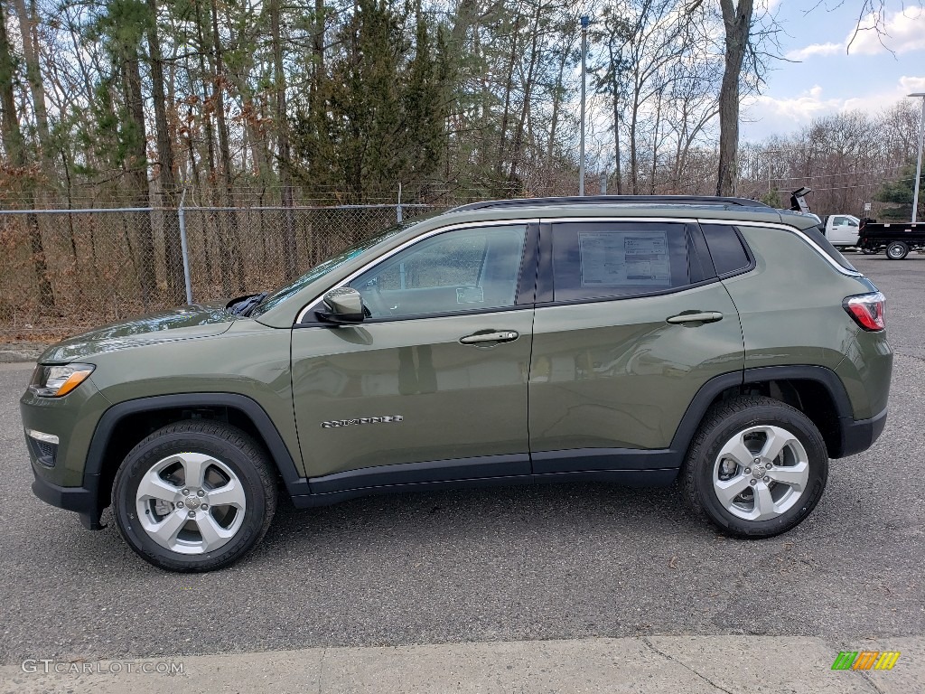 Olive Green Pearl 2019 Jeep Compass Latitude 4x4 Exterior Photo #132259799