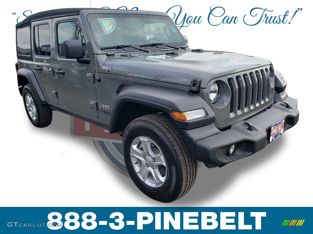 2019 Wrangler Unlimited Sport 4x4 - Sting-Gray / Black photo #1