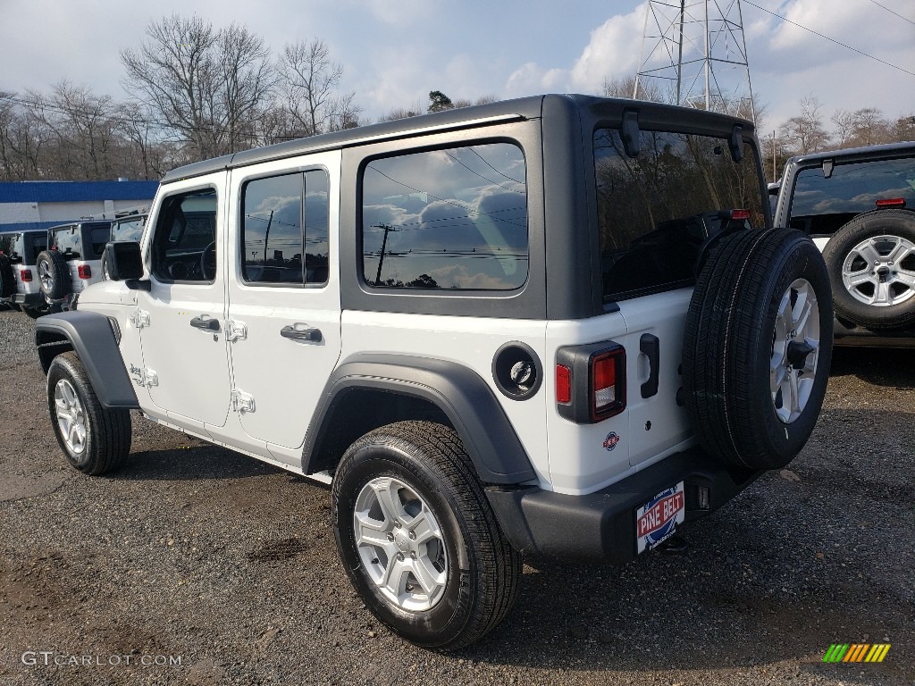 2019 Wrangler Unlimited Sport 4x4 - Bright White / Black photo #4