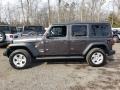 2019 Granite Crystal Metallic Jeep Wrangler Unlimited Sport 4x4  photo #3