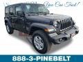 2019 Granite Crystal Metallic Jeep Wrangler Unlimited Sport 4x4  photo #1