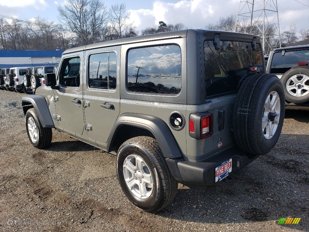2019 Wrangler Unlimited Sport 4x4 - Sting-Gray / Black photo #4