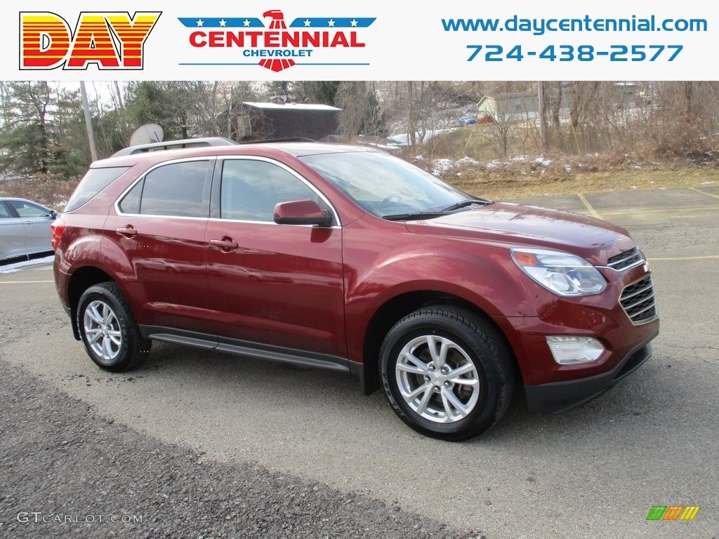 2016 Equinox LT AWD - Siren Red Tintcoat / Jet Black photo #1