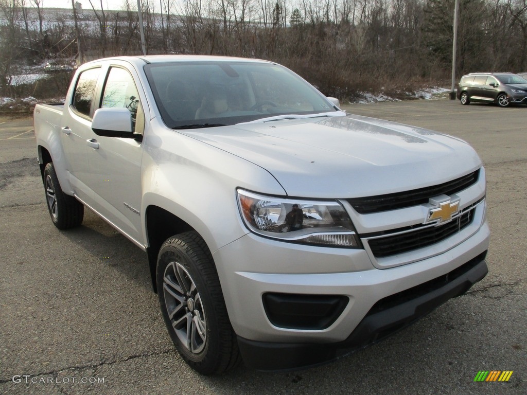 Silver Ice Metallic 2019 Chevrolet Colorado WT Crew Cab 4x4 Exterior Photo #132266810