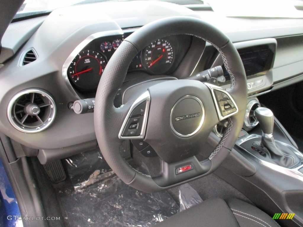2019 Chevrolet Camaro SS Coupe Jet Black Steering Wheel Photo #132266882