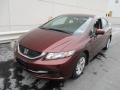 Crimson Pearl - Civic LX Sedan Photo No. 9