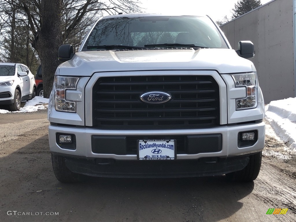 2016 F150 XL SuperCrew 4x4 - Ingot Silver / Medium Earth Gray photo #2