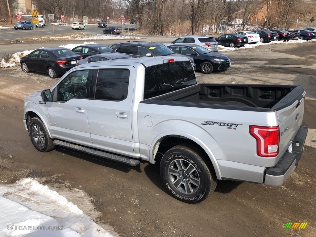2016 F150 XL SuperCrew 4x4 - Ingot Silver / Medium Earth Gray photo #5