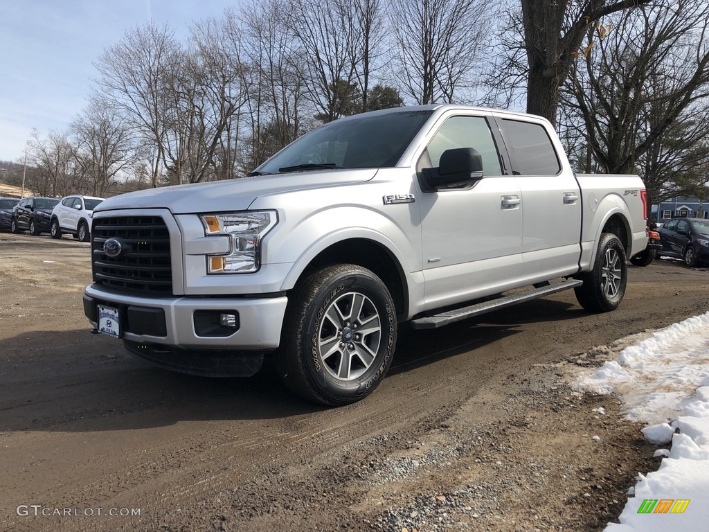 2016 F150 XL SuperCrew 4x4 - Ingot Silver / Medium Earth Gray photo #6