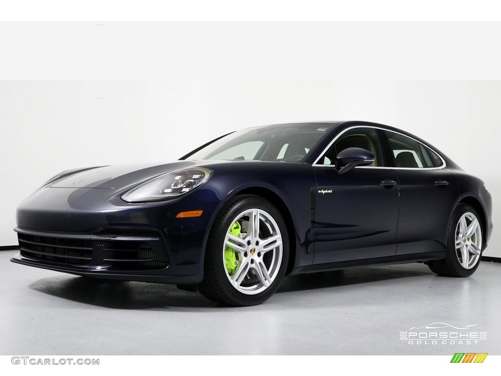 2018 Panamera 4 E-Hybrid - Night Blue Metallic / Black/Luxor Beige photo #3