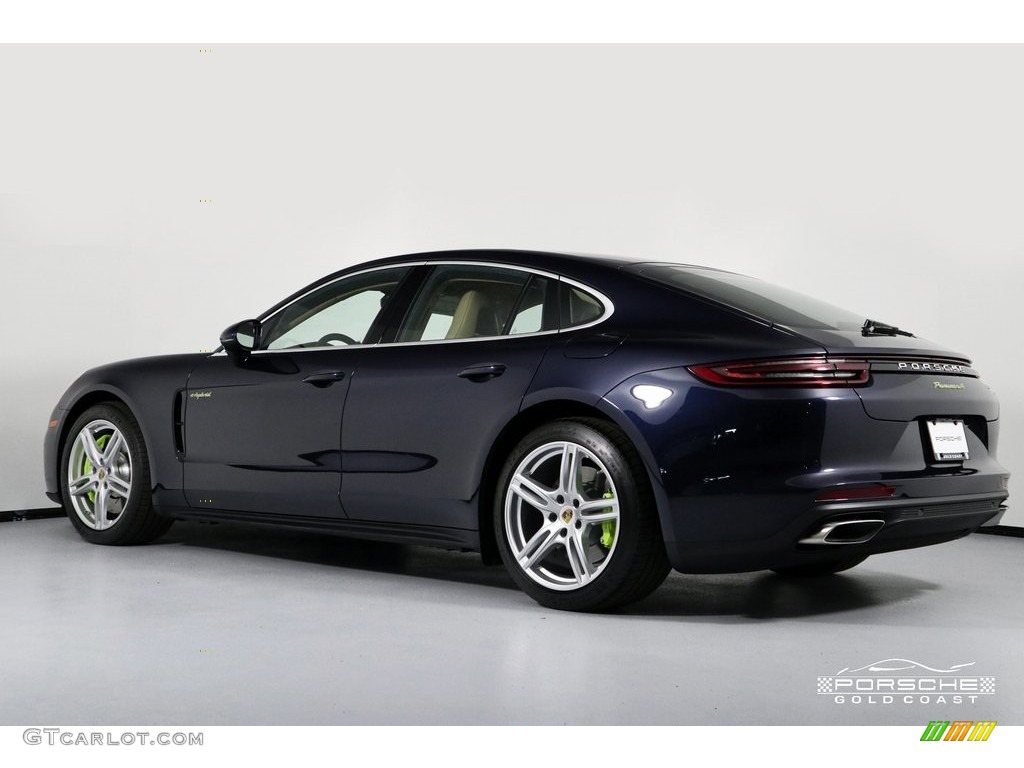 2018 Panamera 4 E-Hybrid - Night Blue Metallic / Black/Luxor Beige photo #4