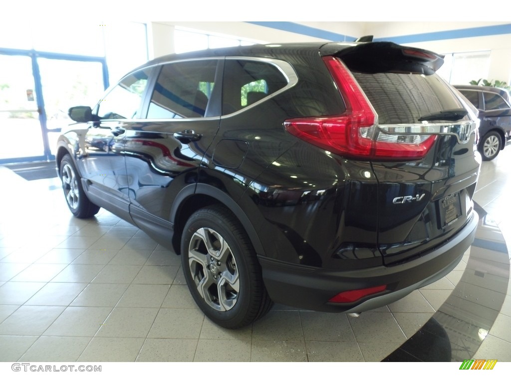 2019 CR-V EX-L AWD - Crystal Black Pearl / Gray photo #2