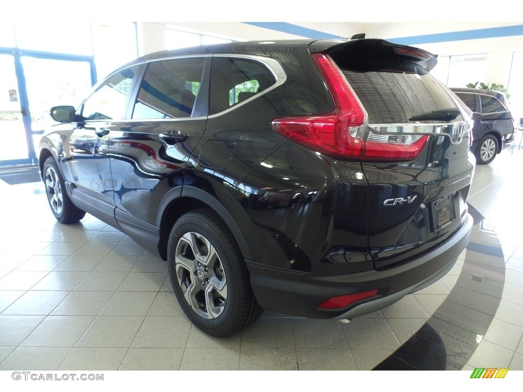 2019 CR-V EX-L AWD - Crystal Black Pearl / Gray photo #4