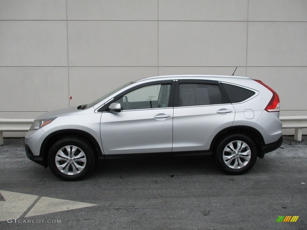 2013 CR-V EX-L AWD - Alabaster Silver Metallic / Gray photo #2