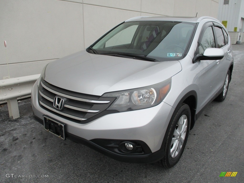 2013 CR-V EX-L AWD - Alabaster Silver Metallic / Gray photo #9