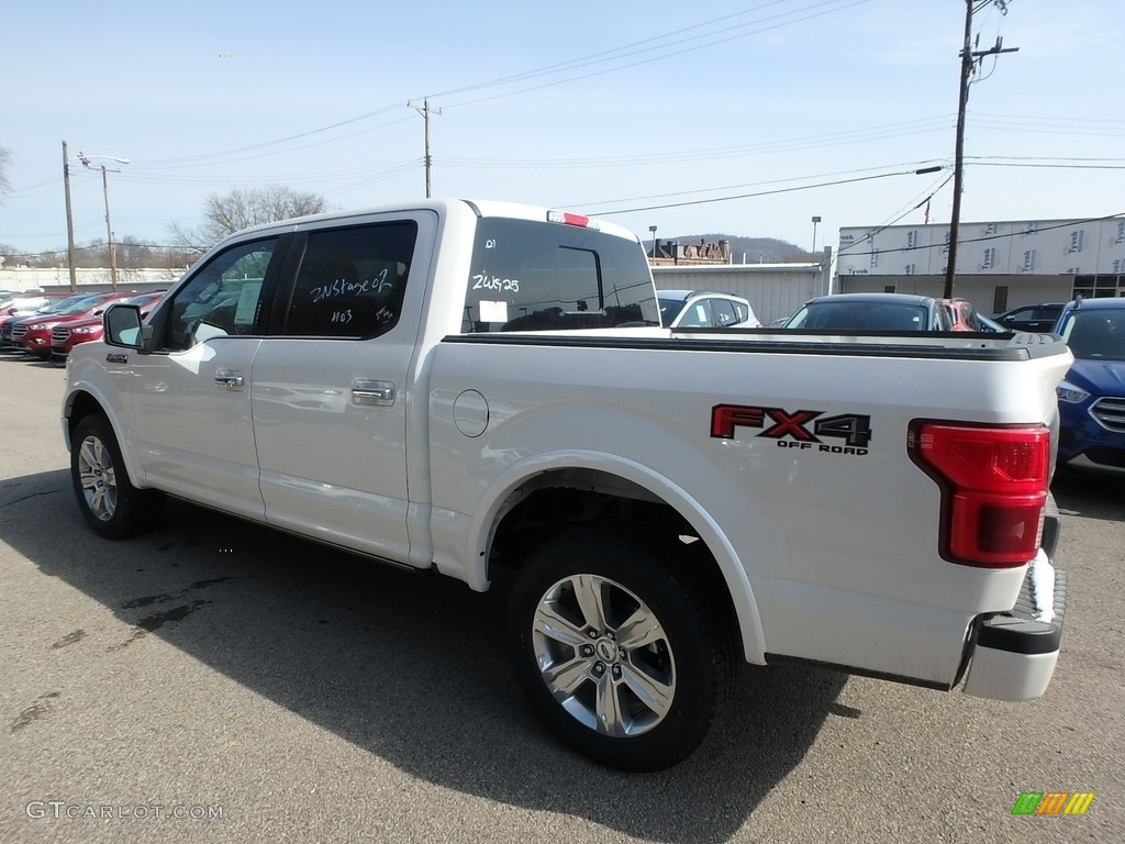 2019 F150 Platinum SuperCrew 4x4 - White Platinum / Dark Marsala photo #4