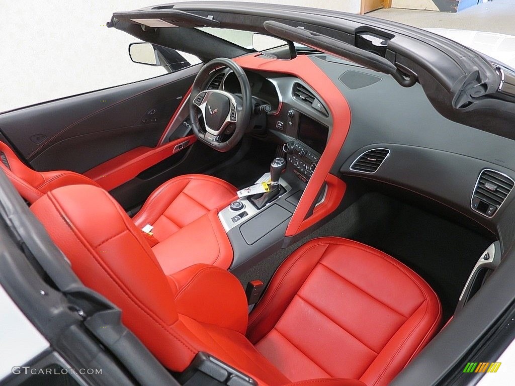 2015 Corvette Z06 Coupe - Arctic White / Adrenaline Red photo #18